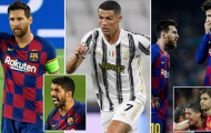 10 ngôi sao từng là đồng đội của Ronaldo lẫn Messi