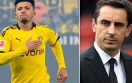 Man Utd bị Dortmund chèn ép vụ Sancho, Neville đăng đàn nói 1 điều