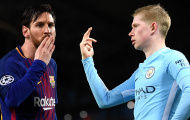 De Bruyne: “Tôi chẳng quan tâm Messi có đến hay không”