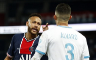 Neymar bị thẻ đỏ, PSG thua trận derby trong cảnh hỗn chiến bạo lực
