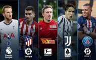 5 chân kiến tạo đỉnh nhất các giải đấu hàng đầu châu Âu: Tiền đạo toàn diện!