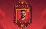 Phá dớp cho Man Utd, 'Vua penalty' lần thứ 4 giành MOTM