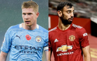 10 tiền vệ đỉnh nhất EPL mùa này: De Bruyne sát cánh Bruno; 'Mad dog' của Mourinho