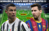 Đội hình 'siêu khủng' với 11 cái tên từng thi đấu cùng Ronaldo hoặc Messi