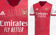 Arsenal để lộ áo đấu mùa 2021/22 khá độc đáo và lạ mắt
