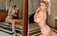 Wanda Nara lại tung ảnh sexy, dễ hiểu vì sao Icardi lại 'kiệt sức'