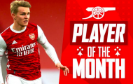 CHÍNH THỨC! Odegaard được vinh danh ở Arsenal