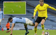 Khoảnh khắc Haaland 'thổi bay' Ruben Dias khiến Premier League rùng mình khiếp sợ