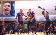 Vào bán kết C1, dàn sao PSG quẩy tưng bừng phòng thay đồ