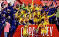Ghi 4 bàn trong 12 phút, Barcelona vô địch cúp Nhà vua TBN