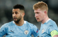 Trước khi Mahrez sút phạt ghi bàn, De Bruyne nói 1 câu