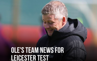XONG! M.U đấu Leicester, Solskjaer trình làng gương mặt mới