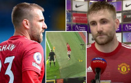 Bị CĐV ném đồ, Luke Shaw vẫn hành xử đáng nể