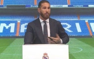 Ramos vừa khóc vừa phát biểu trong buổi lễ tri ân tại Real Madrid