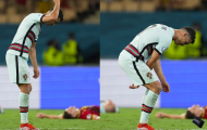 Ronaldo bất lực, ném băng đội trưởng khi BĐN bị loại