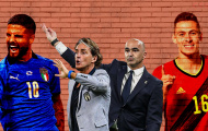 Đội hình kết hợp Bỉ - Italia: Hàng tiền vệ khủng