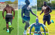 Tập luyện, Lukaku không quên khoe body lực lưỡng
