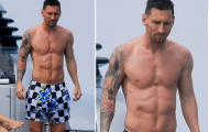 Messi khoe cơ bụng trong chuyến nghỉ mát cùng Suarez, Fabregas