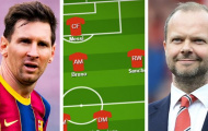 Ký HĐ với Messi, Man Utd ra sân với đội hình như thế nào?
