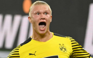 Biểu cảm điên cuồng của Haaland sau bàn thắng phút 91 