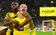 Haaland lập cú đúp, Dortmund lội ngược dòng trong cơn mưa bàn thắng