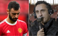 Gary Neville bất bình với 1 động thái của Bruno Fernandes