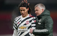 Cavani nhận đòn đau từ quyết định của Solskjaer ở M.U