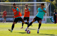 Ronaldo và Fernandes đối đầu nhau trên sân tập Bồ Đào Nha