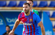 Sergio Aguero ghi bàn ở trận đấu đầu tiên cho Barca