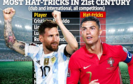 5 cầu thủ ghi nhiều hattrick nhất thế kỷ 21: Số 1 không ai khác