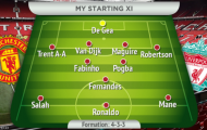 2 Đội hình kết hợp mạnh nhất của Man Utd - Liverpool
