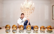Messi lần đầu khoe 7 Quả bóng Vàng