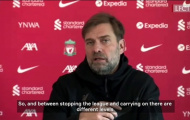 Klopp nêu ý kiến về việc dừng giải đấu