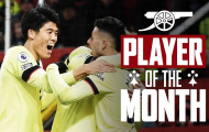 Arsenal chỉ ra 4 cái tên xuất sắc nhất tháng 12
