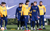 Dàn sao Barca chơi 'đập tay' trước thềm đấu Atheltic