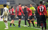 Ibrahimovic rời sân sớm trong trận hòa của Milan và Juventus