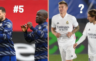 Top 5 cặp tiền vệ hàng đầu hiện tại: Bộ đôi Chelsea, tượng đài Real