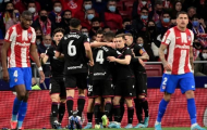 Atletico Madrid thua đội bét bảng La Liga