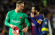 Ter Stegen loại Messi khỏi đội hình đồng đội xuất sắc nhất