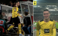 Sao Dortmund bật khóc khi rời sân