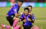 Cầu thủ Sài Gòn FC hạnh phúc vỡ oà khi lọt vào tứ kết Cúp Quốc gia