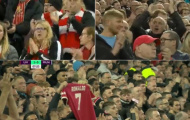 CĐV Liverpool chia buồn với Ronaldo, hát vang 'You'll Never Walk Alone' ở phút thứ 7