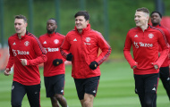 Vừa trở lại, Maguire lập tức tạo tiếng cười trên sân tập Man Utd
