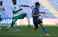 Chơi thiếu người, U23 Nhật Bản cưa điểm với Saudi Arabia