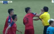 Cầu thủ hạng Nhì đấm thẳng mặt trọng tài