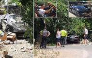 Siêu xe Bugatti Veyron 1,7 triệu bảng của Ronaldo te tua vì tai nạn