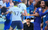 Marc Cucurella phản ứng với pha giựt tóc của Romero