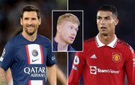 De Bruyne thích đá cặp với Ronaldo hơn Messi