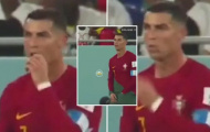 Ronaldo gây sốc móc đồ ăn từ quần lót bỏ vào miệng ở trận Ghana