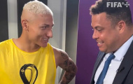 Richarlison gạt nước mắt khi gặp Ronaldo 'béo'